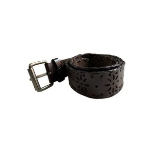 Pac Sun Brown Leather Punched Belt